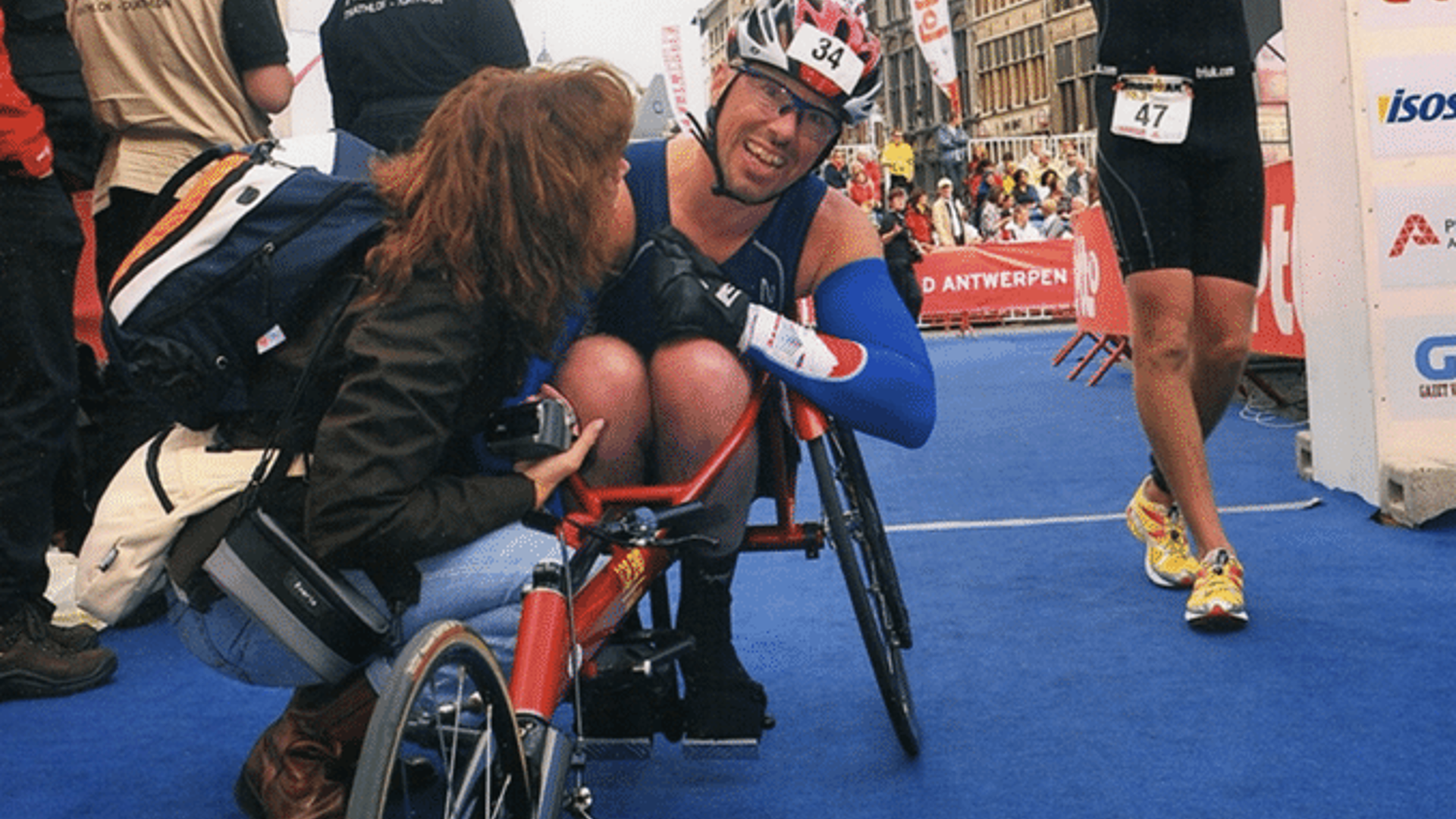 Spreker Maurice Wiegman Finish Ironman Challenge